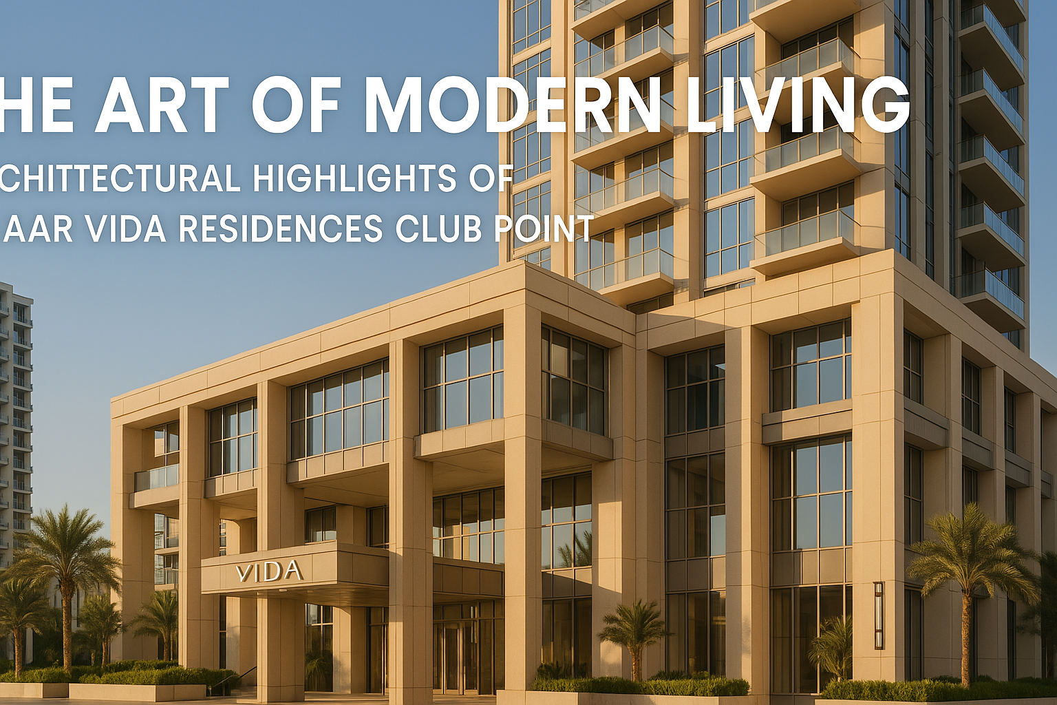 The Art of Modern Living: Architectural Highlights of Emaar Vida Residences Club Point